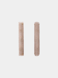 Pair of Modern Italian Brass and Murano Glass Textured Light Pink Wall Sconces