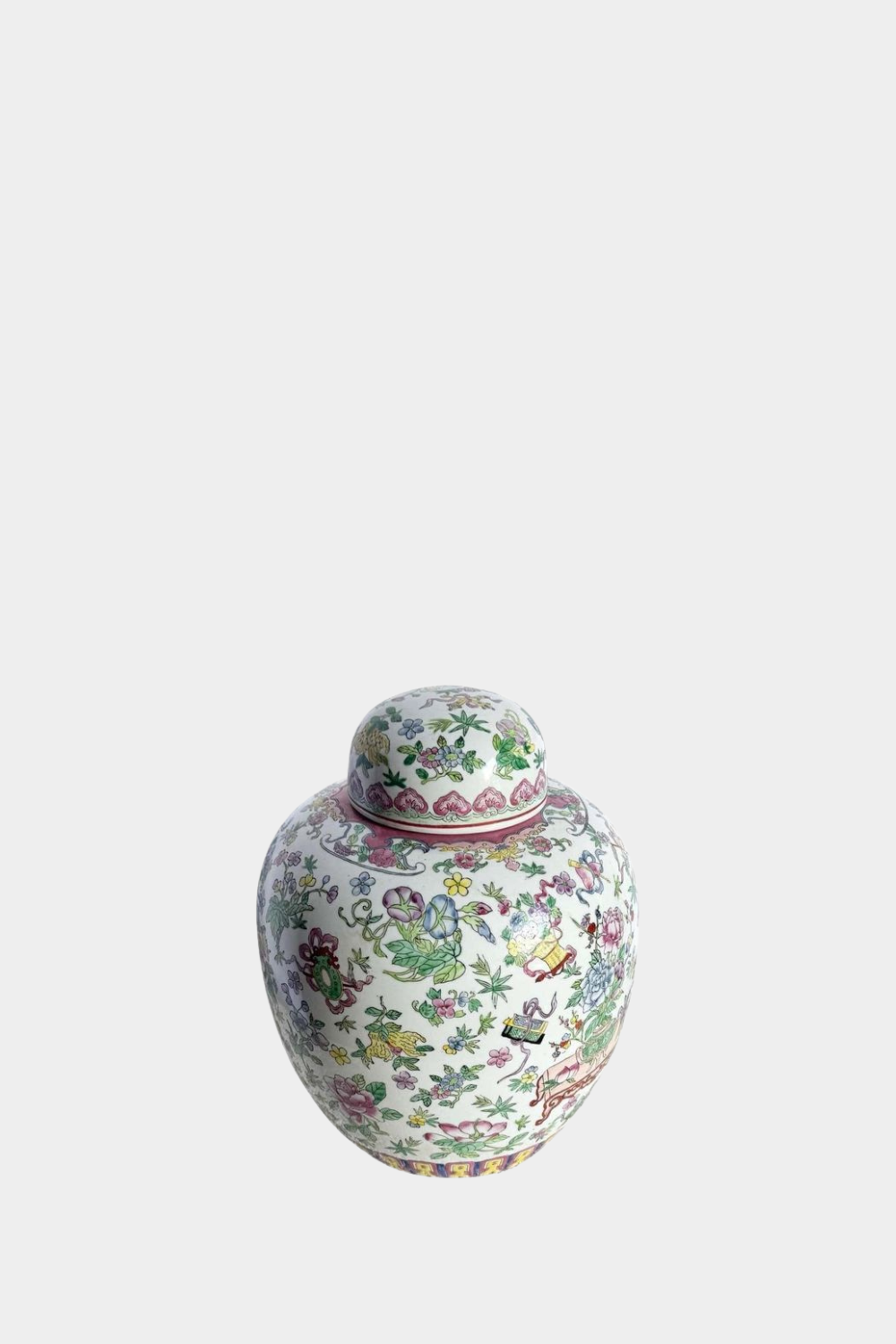 Chinese Hand Painted Porcelain Ginger Jar