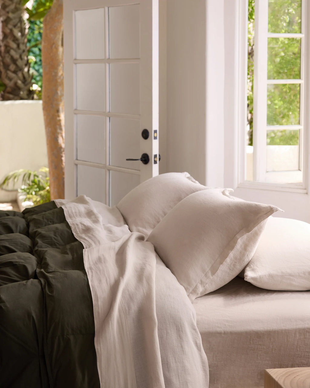 Linen Sheet Set in Bone