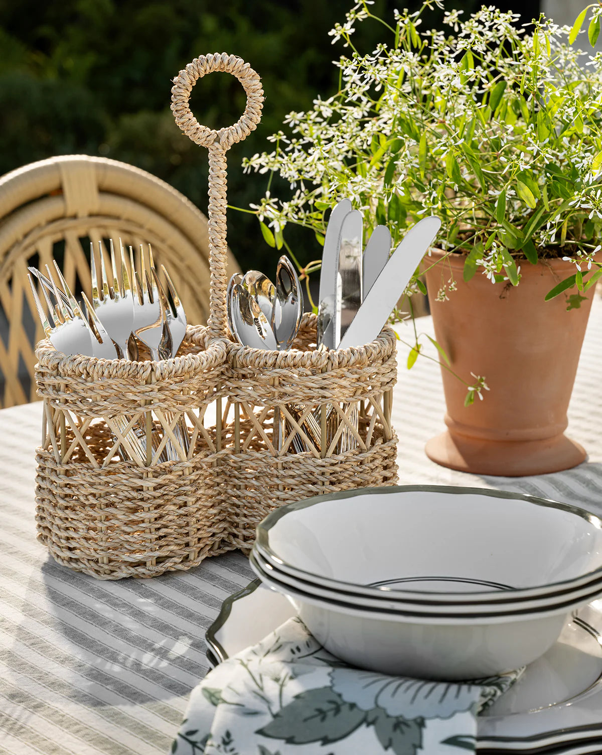 McGee & Co. Woven Utensil Caddy