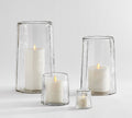 Hammered Café Recycled Hurricane Candle Holder